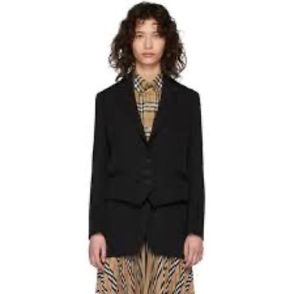 Burberry Black Wool Titouan Blazer, NWT - Picture 1 of 11